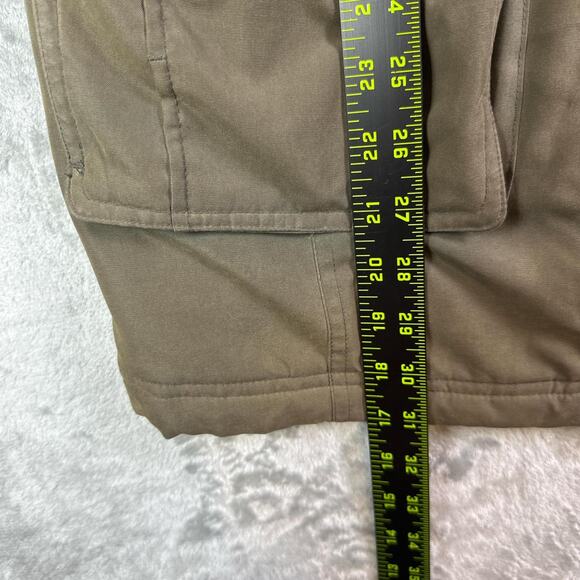 DKNY Womens Full Zip Lined Faux Fer Trim Hooded Military Coat Green Size XS - Picture 5 of 8